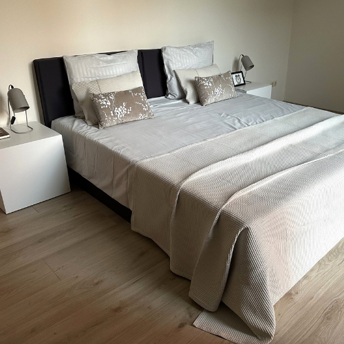 Tagesdecke + 2 Kissen für Doppelbett (STONE)