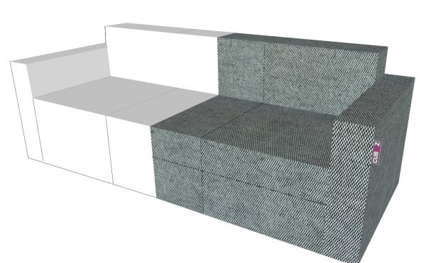 STOFFBEZUG FÜR 3-ER SOFA