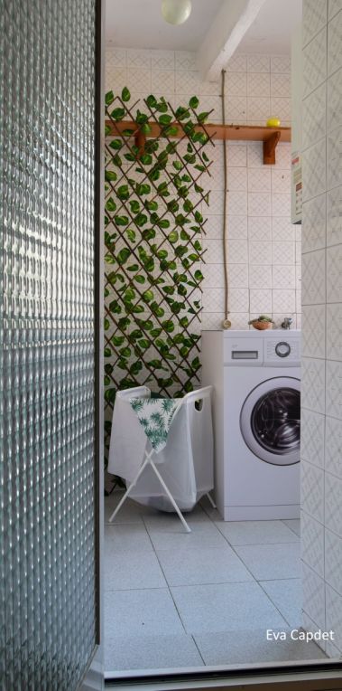 3D Waschmaschine Attrappe aus Pappe 60 cm für Home Staging, Requisiten, Verkaufsdisplay, Situationstraining