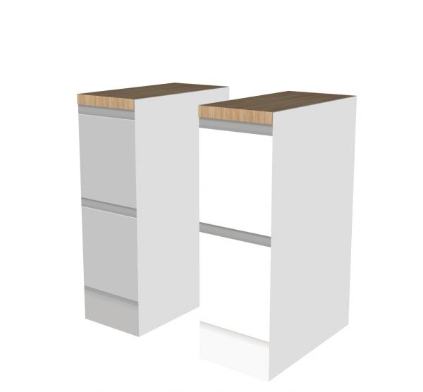 CUBIQZ 2-IN-1 REVERSIBLE UNTERSCHRANK 30 CM mit Arbeitsblatt in Holz Farbe