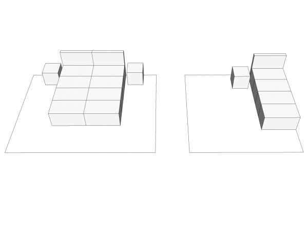 STARTERPAKET PAPPMÖBEL FÜR 1 UND 2 PERSONEN SCHLAFZIMMER