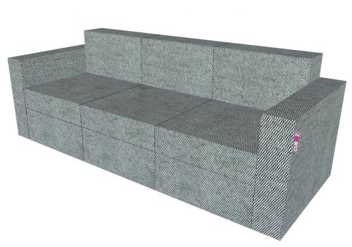 3-ER SOFA INKLUSIVE STOFFBEZUG