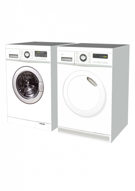 Wasmachine und Trockner set aus Pappe - Cubiqz