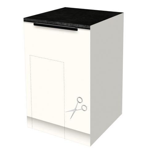 UNTERSCHRANK 60 CM | Anpassbar für Leitungen und Rohre – Pappküche BASE
