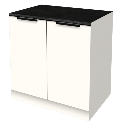 UNTERSCHRANK 90 CM | Pappküche BASE – Druck mit 2 Schranktüren