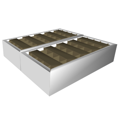 Erlebe ein Doppelbett aus Pappe, das funktional und stabil ist! – Cubiqz