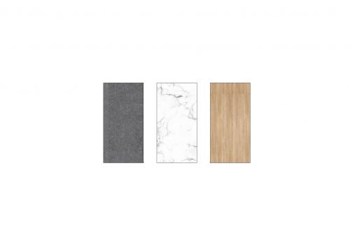 CUBIQZ ABNEHMBARE ARBEITSPLATTE 30 CM In Farbe Naturstein Grau, Weisser Marmor, Holz
