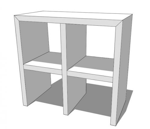 LUUCK KOMMODE MIT 2 FÄCHERN