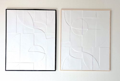 Einzigartige gerahmte relief-Kunstplatte (gedruckt) - 3d Wandpaneel - Reliefbild - Cubiqz