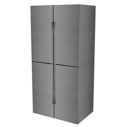 Amerikanischer Kühlschrank 2-in-1 reversibel aus Pappe | cubiqz