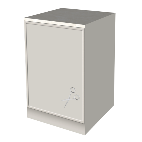 UNTERSCHRANK 60 CM | Anpassbar für Leitungen und Rohre – Pappküche BASE | Homestaging