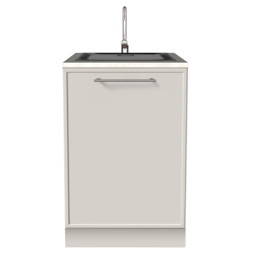 UNTERSCHRANK 60 CM | Pappküche PURE – mit echter Küchenarmatur
