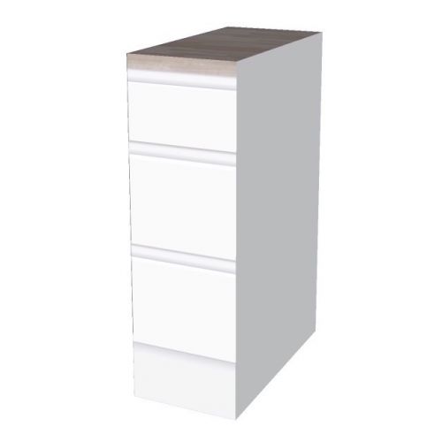 UNTERSCHRANK 30 CM GRIFFLOS MIT SCHUBLADEN