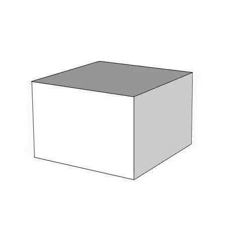 Leichtes Kartonmodul, ohne Bezug. - Cubiqz