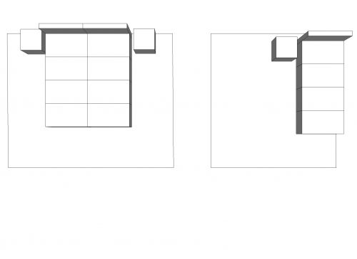 STARTERPAKET PAPPMÖBEL FÜR 1 UND 2 PERSONEN SCHLAFZIMMER