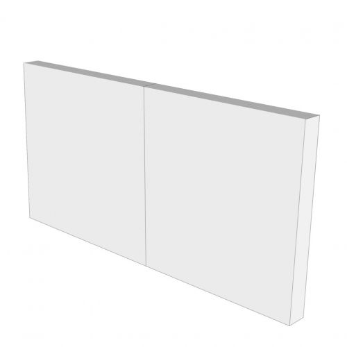 CUBIQZ KOPFTEIL AUS PAPPE FÜR DOPPELBETT