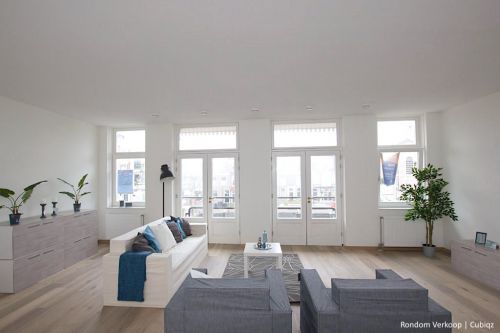 Karton Kommode doppelt in der Farbe WHITE WASHED OAK. Cubiqz modulare Pappmöbel