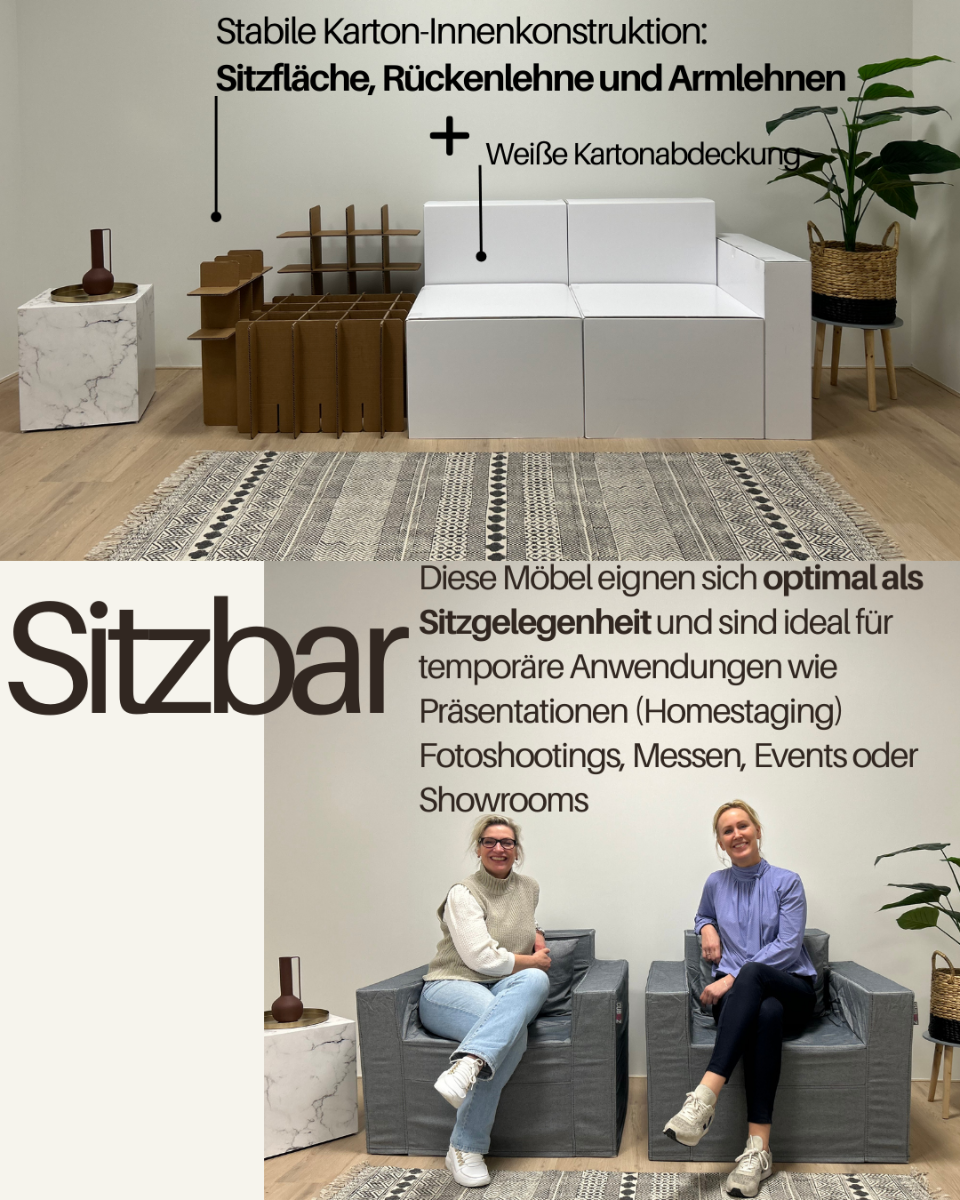 Cubiqz Pappmöbel - Sitzbar