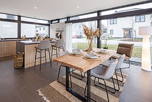 Reversible Küche Holz-Anthrazit